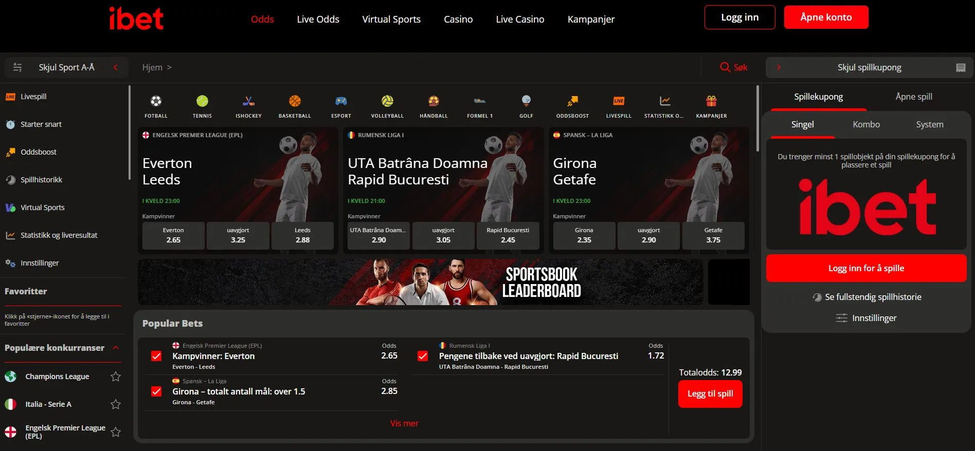 Registrering og pålogging Registrering og pålogging